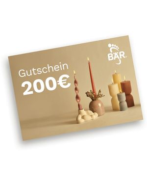 BÄR Schuhe Digitaler Geschenkgutschein 200 Eur - Mettallic