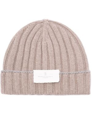 Brunello Cucinelli Gorro de canalé - Rosa