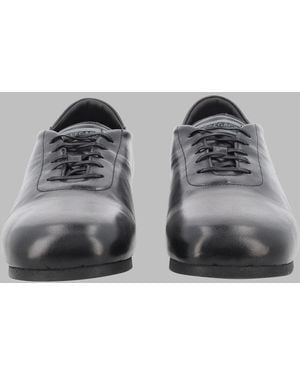 Our Legacy Satin Bovine Leather Flats - Grey