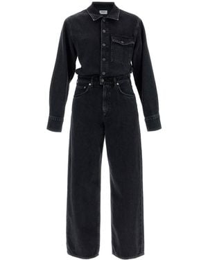 Agolde Combinaison Denim Tane - Noir