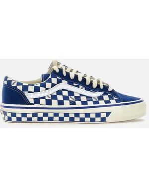 Vans Bestelwagens Oude Skool Blauwe Geometrische Sneakers