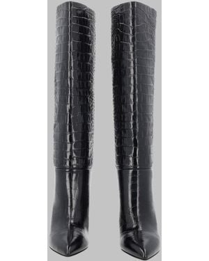 Paris Texas Chic Knee-High Boots - Grey