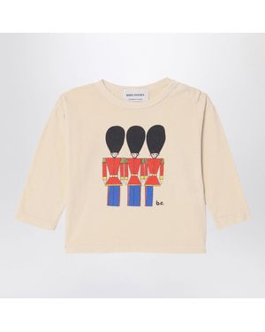 Bobo Choses Little Tin Soldiers Ivory T Shirt - White