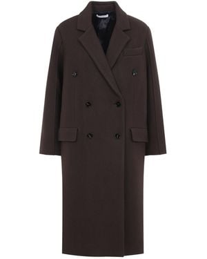 Co. Oversized Double-Breasted Wool Jacket - Black