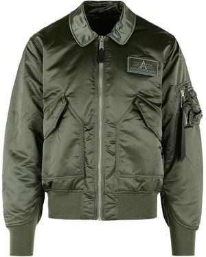Alpha Industries Chaqueta bomber "Cwu 45 Heritage" de nailon verde salvia de
