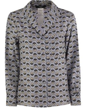 Weekend by Maxmara Weekend Max Mara Oncia Silk Twill Shirt - Grey