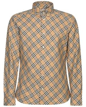 Burberry Sand Check -Shirt - Natur