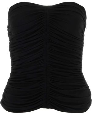 Saint Laurent Viscose Top - Black
