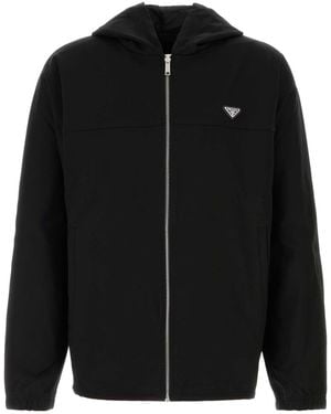 Prada Stretch T-Shirt Reversible Sweatshirt - Black