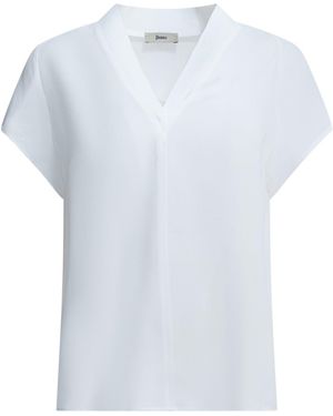 Herno Viscoseblouse - Wit