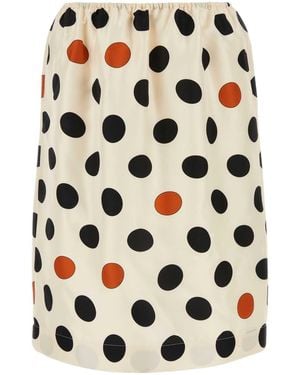 Bottega Veneta Printed Silk Skirt - Multicolour