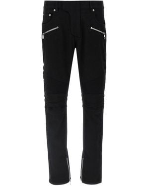 Balmain 'biker' Zwarte Spijkerbroek