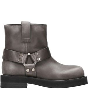 3Juin Stiefel grau - Braun