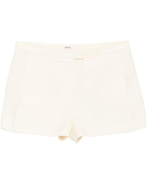KHAITE Short en lin Lane - Blanc