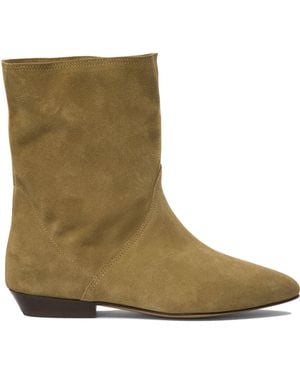 Isabel Marant "Slaine" Ankle Boots - Green