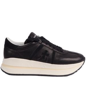Premiata Premiata Weiße Turnschuhe Bethcoin Schwarz
