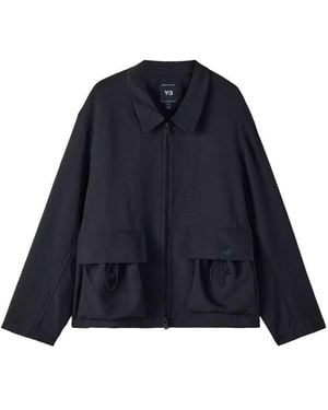 Y-3 Jacket With Collar - Blue