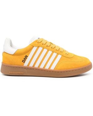 DSquared² Boxer Leren Sneakers - Oranje