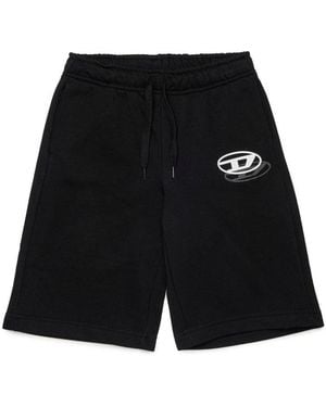 DIESEL Short With Logo - Black