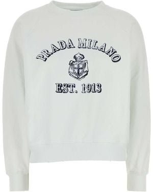 Prada Cotton Sweatshirt - Gray
