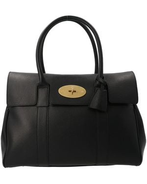 Mulberry 'Bayswater' kleine Handtasche - Schwarz