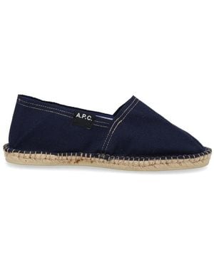 A.P.C. Slip-On Espadrilles - Blue