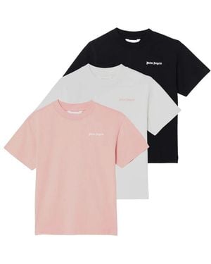 Palm Angels Three T Shirt Set - White