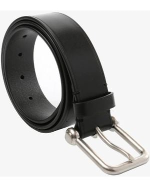 Ann Demeulemeester Marin 3,5 Cm Archief Riem Met Gesp Vette Kalfshuid - Zwart