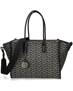 Emporio Armani My Ea Medium Tote Bag - Black