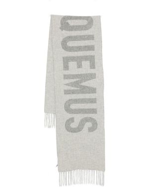 Jacquemus Sjaal Met Logo - Wit