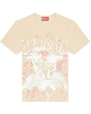 DIESEL T-Brenda Printed T-Shirt - Natural