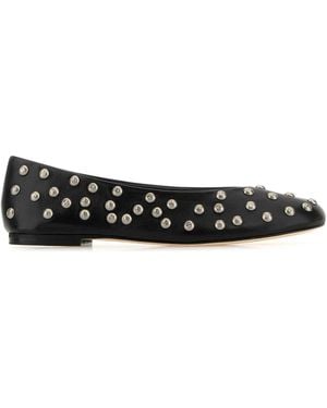 GIMAGUAS Leather Ballerinas - Black