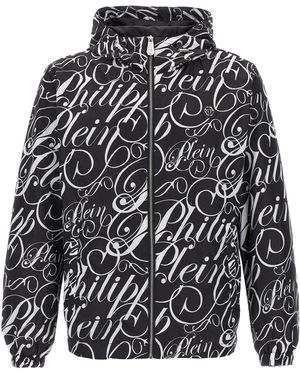 Philipp Plein Überall über Logojacke - Grau