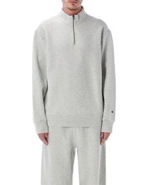 Champion Half Zip Sweatshirt - Grey