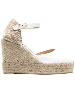 Castañer Carol Espadrilles Met Hak - Naturel