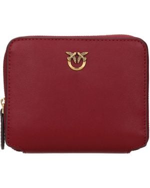Pinko Wallet Leather/Dark - Red