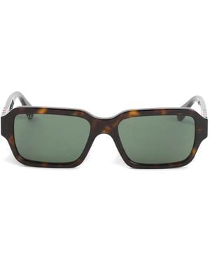 Gucci Occhiali Da Sole Rettangolari - Green