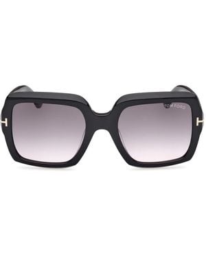 Tom Ford Zonnebril Ft1082 01 B Kaya Zwart/grijs Gradiënt Dames - Bruin