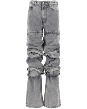 Y. Project 'multi Cuff' Jeans - Grijs
