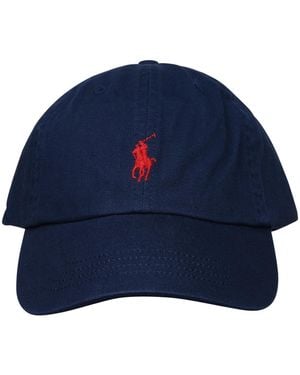 Polo Ralph Lauren Navy Baumwollhut - Blau