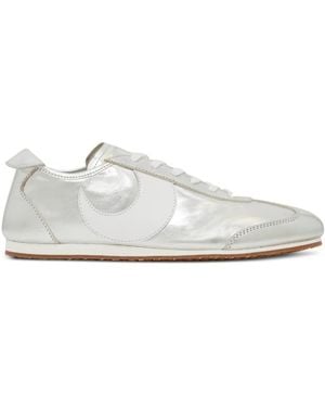 Marine Serre Metallic-Leder Frau Astra - Weiß