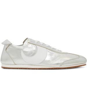 Marine Serre Ms Astra Sneakers Im Metallic-Look - Weiß