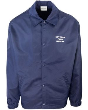 Drole de Monsieur Drôle De Monsieur Giacca Slogan Blu - Blue