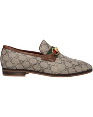 Gucci Mocassini Man Fabric beige - Grau