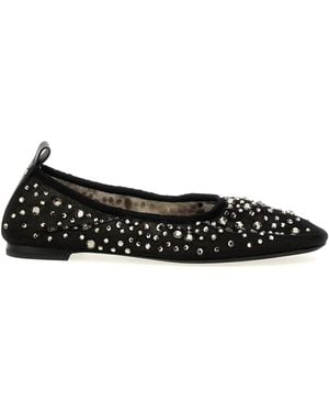 Tory Burch 'Crystal' Ballet Flats - Black