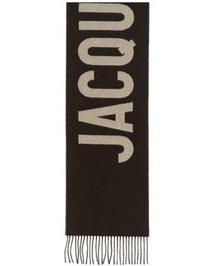 Jacquemus Der Schal mit Logo - Schwarz