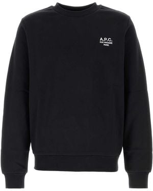 A.P.C. Cotton Sweatshirt - Blue