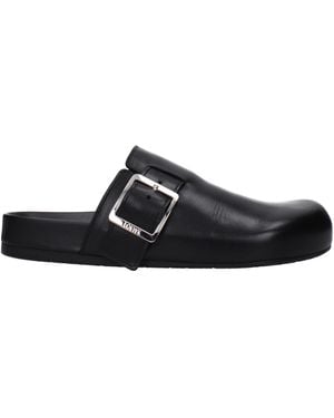 Loewe Ciabatte E Zoccoli Ease Uomo Pelle Nero - Black
