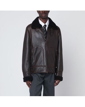 Salvatore Santoro Dark Leather Jacket - Black