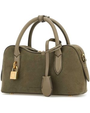 Stella McCartney Camel Suede Alter Mat Ryder Shoulder Bag in